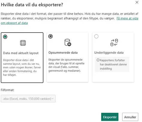 PBI 05 Trin 3 — eksport dialog
